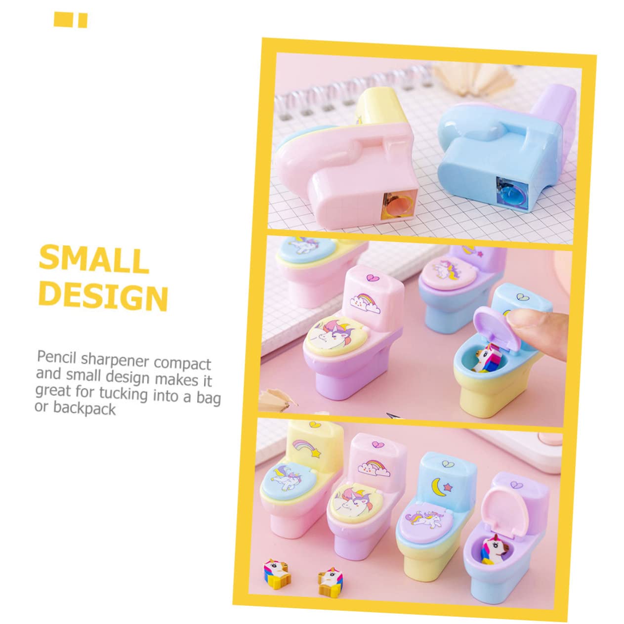 NUOBESTY 36 Pièces taille-crayon pratique pour enfants portable bureautique accessoires beaux taille-crayons aiguiseurs taille-crayon portatif taille-crayons pratiques Ménage outil à main
