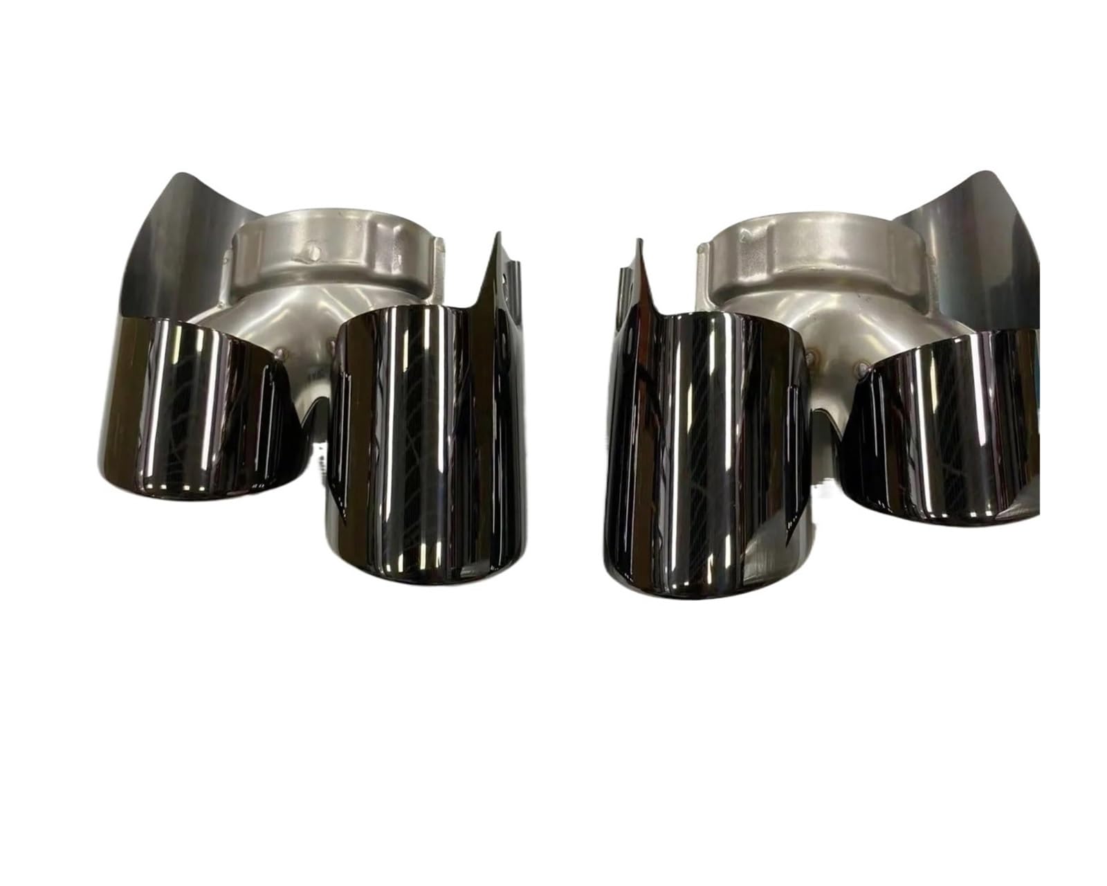 Tuyaux D'échappement Pour Panamera 2014 2015 2016 Accessoires De Voiture Tuyau D'échappement Embouts De Silencieux Système D'échappement Noir Embout Échappement