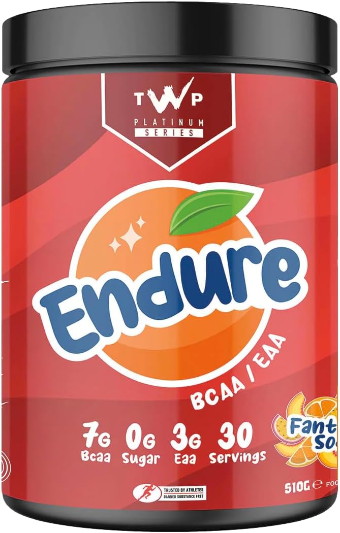 Nutrition Platinum Series Endure, EAAs & BCAAs Electrolyte Blend Pre, Intra and Post Workout, Zero Sugar, 510g and 30 Servings, 20 Great Flavours (Fantastic Soda)