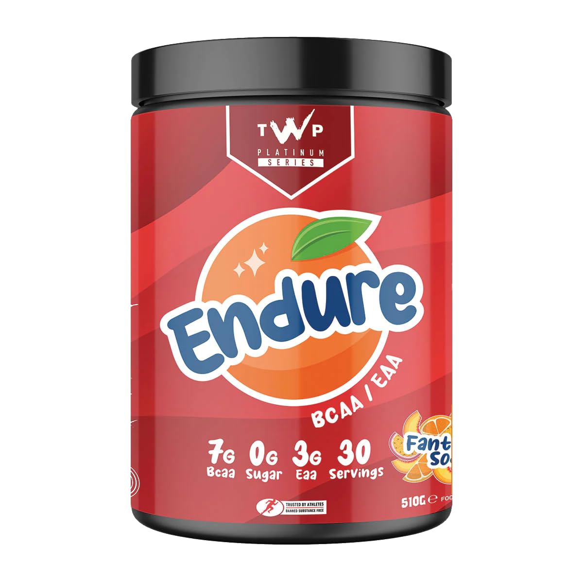TWP Nutrition Platinum Series Endure, EAAs & BCAAs Electrolyte Blend Pre, Intra and Post Workout, Zero Sugar, 510g and 30 Servings, 18 Great Flavours (Fantastic Soda)