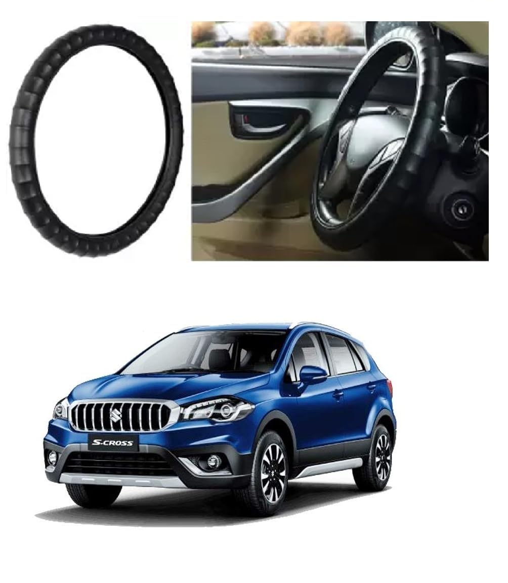Anti Skid Hand Stitched Car Steering Wheel Cover for Maruti S-Cross-image-38