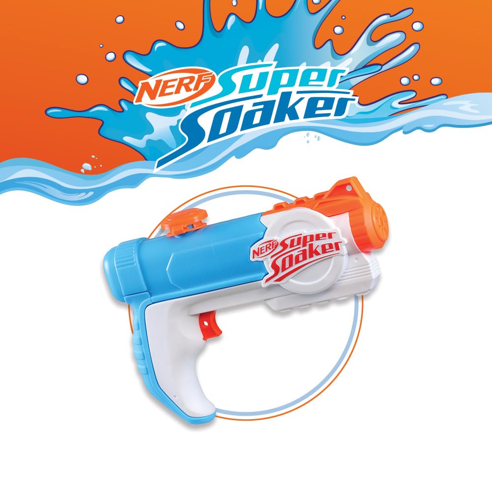 Nerf Super Soaker Piranha Water Blaster, 6 Fluid Ounce Tank