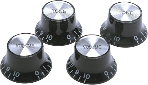 harpfeas Juego de 4 perillas de control de velocidad de volumen y 2 tonos de tamaño imperial para Gibson Les Paul de repuesto para guitarra