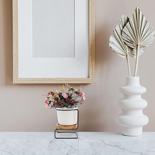 Miniatura 3 de BESTonZON 1 Unidades Planta Florero Escritorio Florero Decoración Simple Cerámica Florero Ornamento