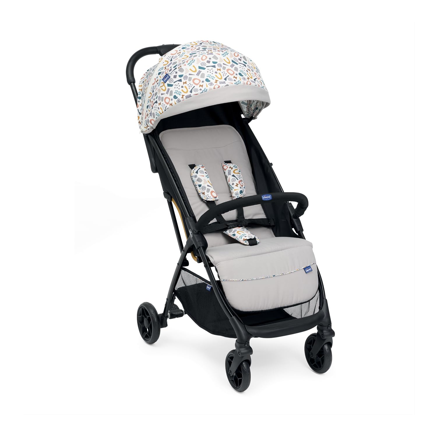 Chicco Glee, Passeggino 0+ Mesi-22 Kg, con Chiusura Automatica e Compatta, Capotte Estensibile con Trattamenti UV50+ Antipioggia, Schienale Reclinabile e Regolabile, Poggiagambe