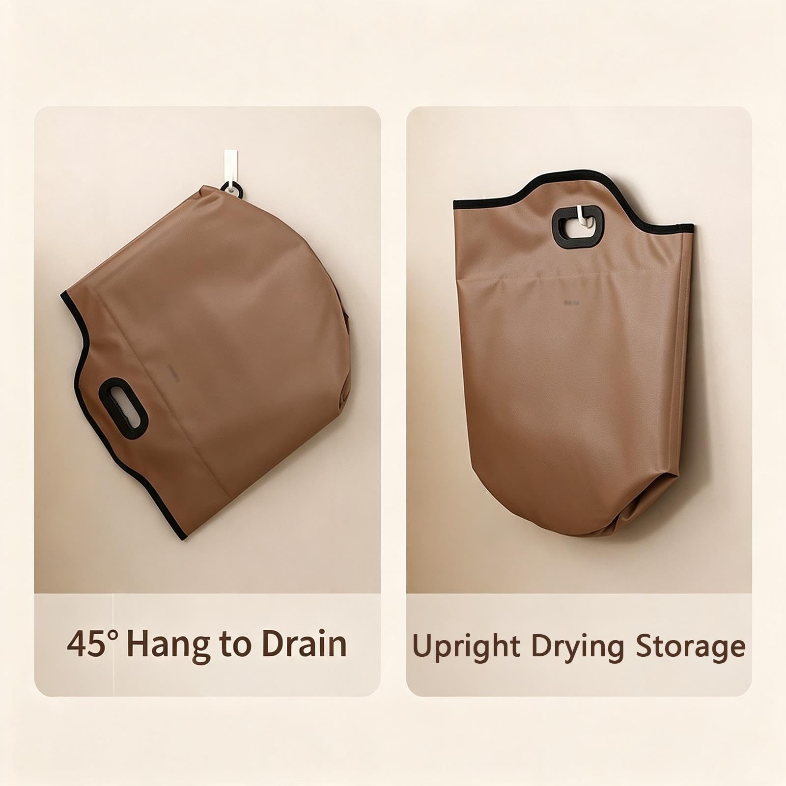 Vasca Bagno I Piedi, Design Profondo Isolamento Termico 18,1 Pollici | Tessuto Impermeabile Ispessito,Base Stabile,Design Gancio Appendere,Beccuccio Scarico In Posizione Bassa