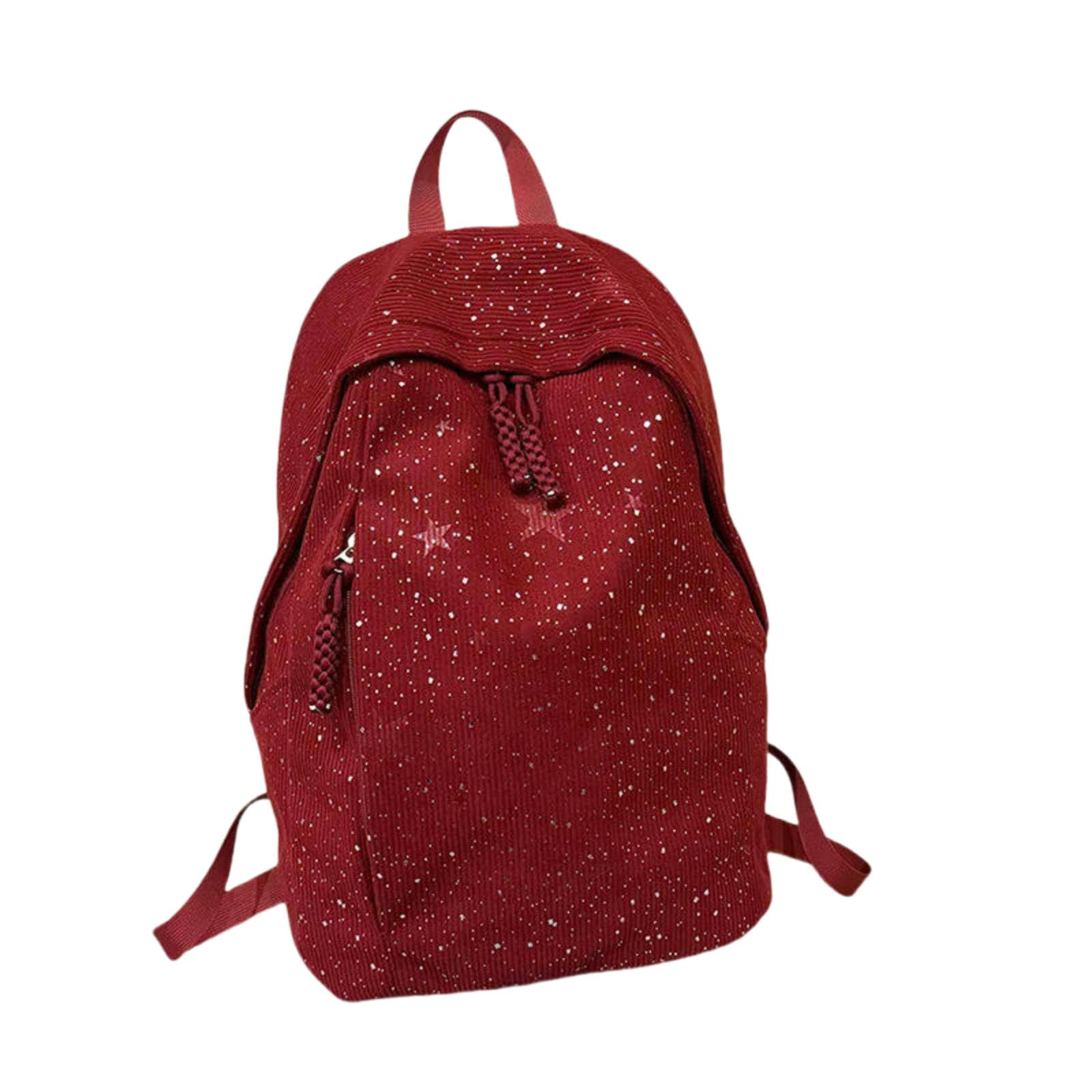 Rucksack Bling Mit Großem Fassungsvermögen Für Damen, Reisen, Schule, Wandern, Laptop-Rucksack Stilvollem Glitzer-Design
