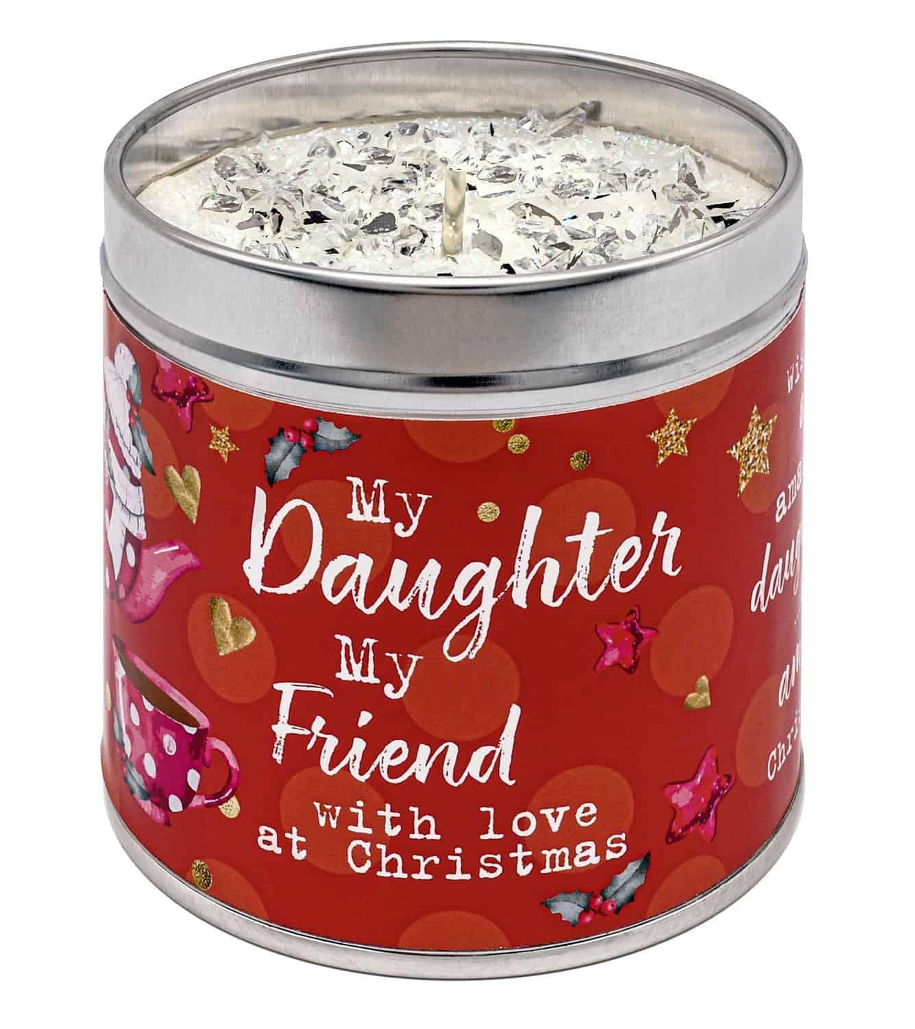 Best Kept Secrets Orange,Red My Daughter My Friend Festive Tin Candle