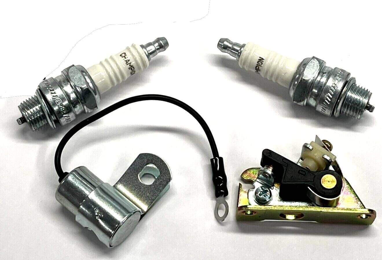 Points & Condenser Kit with Two Spark Plugs Compatible with Kohler K361, K482, K532, K582, Replaces #47 150 03, 230722