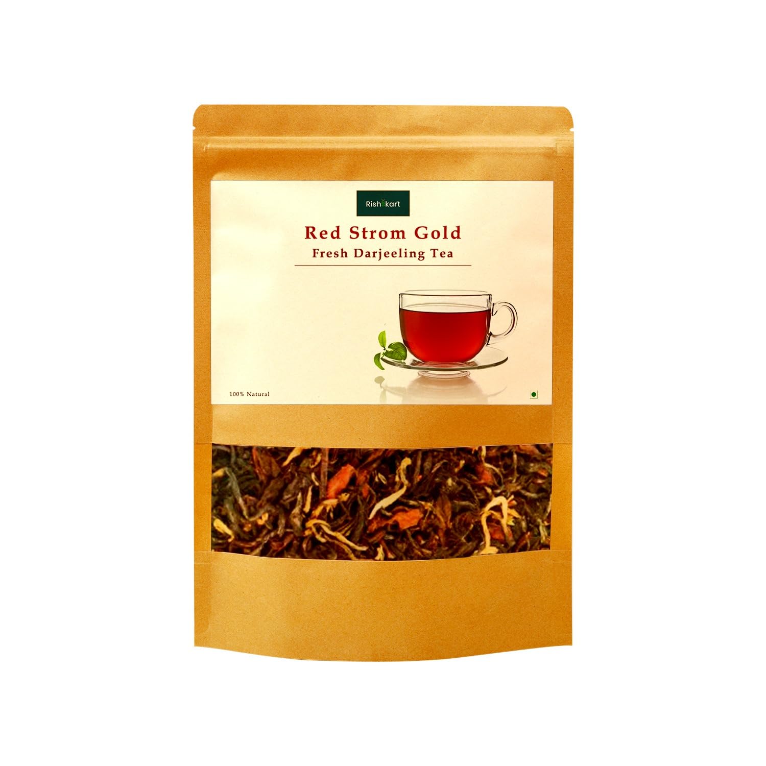Rishi Kart Red Storm Gold Darjeeling Tea Single Estate Loose Leaf Black Tea 100g