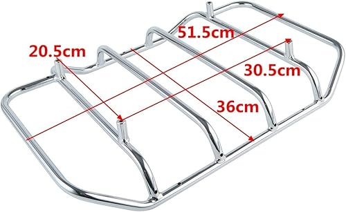 Miniatura 9 de TCT-MOTORPARTS Respaldo King Tour Pack de 13.7 pulgadas con placa de montaje para Harley Tour Pack Road Glide, Road King, Street Glide, Electra