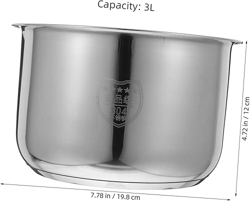Miniatura 2 de Olla de repuesto para arrocera, olla de repuesto para olla de arroz, antiadherente, utensilios de cocina de acero inoxidable, olla arrocera,