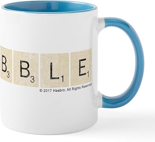 Miniatura 69 de CafePress Scrabble Champion - Taza de café de cerámica (11.0 fl oz) 2-Blanco/Negro Interior - Scrabble Champion,Blanco - Logo,Blanco - Logo