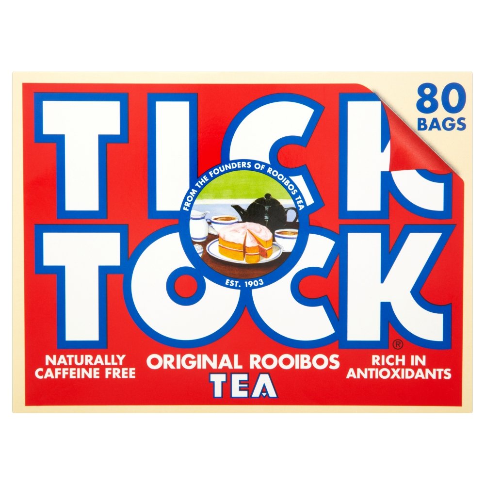 Tick Tock Rooibos Conventional Tea, 80 Tea Bags (Pack of 5, Total 400 Tea Bags)