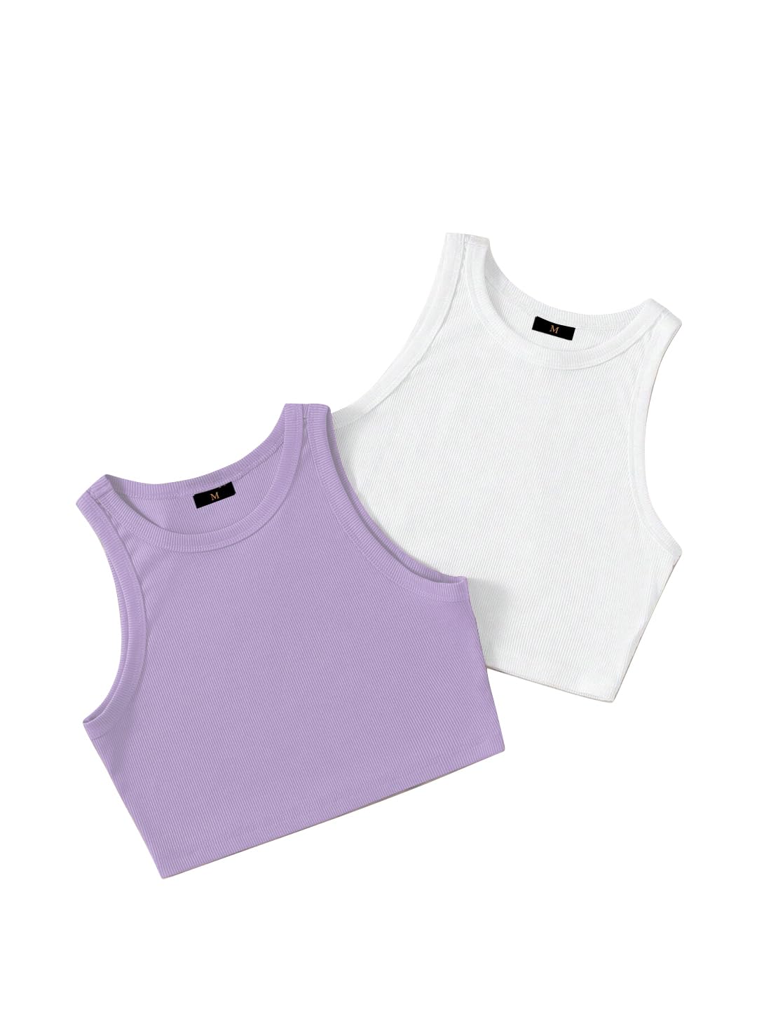toochki Tops for Women Crop Top for Women's Tank Activewear Tee Sports Western Casual Cotton Camisole Pack of 2 Combo-picture-42