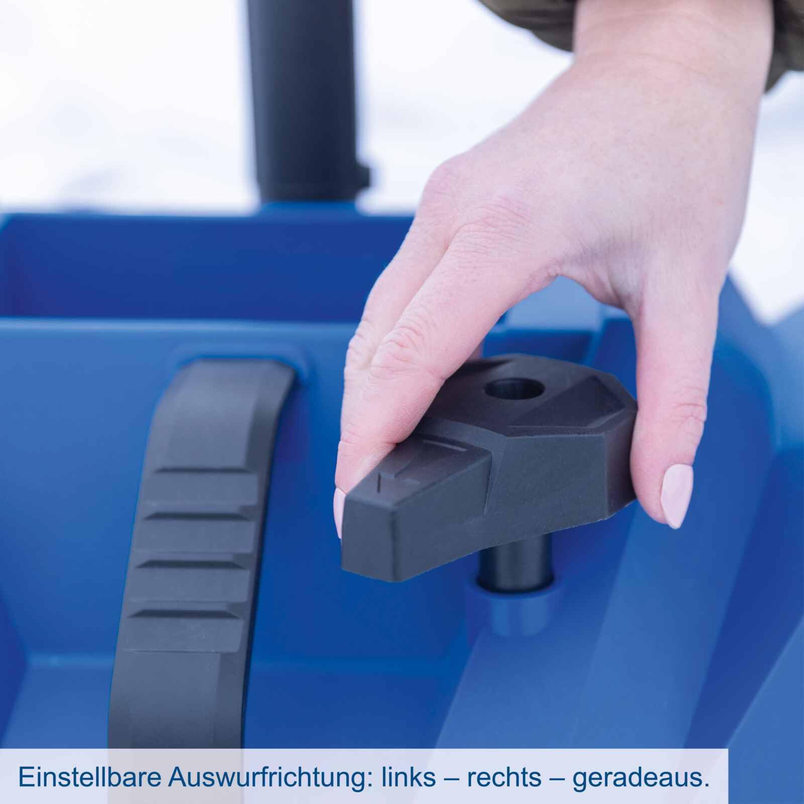 Scheppach Akku Schneefräse BC-SNB410-X Schneeräumer | 40cm Arbeitsbreite | 20cm Schneehöhe | variable Auswurfrichtung | 20V-IXES-Serie | 10 Jahre Garantie | mit 2x4Ah Akku & fastcharge Doppelladegerät