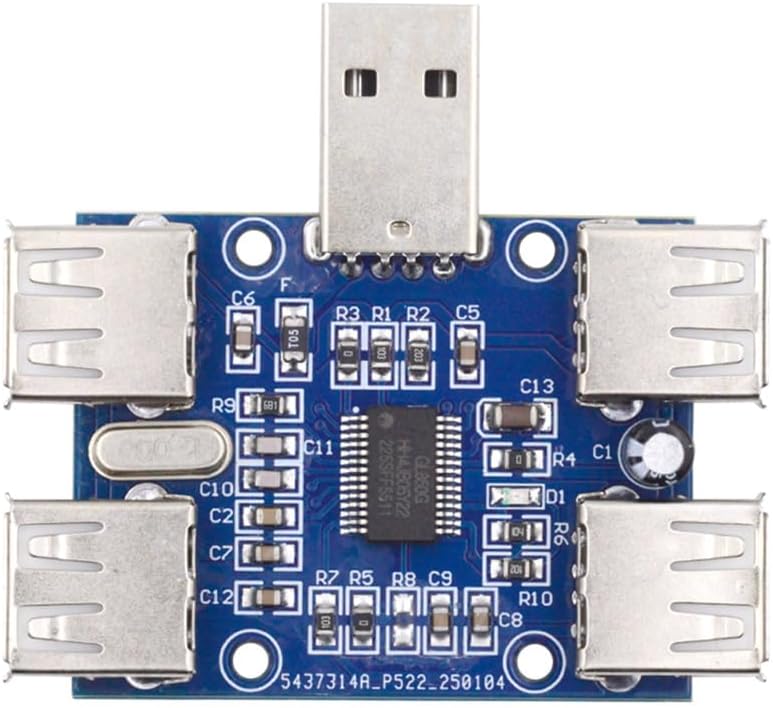 Amazon.com: xiwai USB 2.0 1-to-4 Four Ports HUB Splitter PCBA Expansion ...