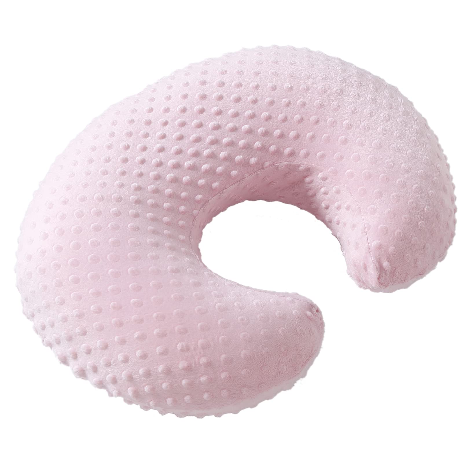 Nursing Pillow Cover - Soft Minky Dot Fabric For Breastfeeding & Baby Support