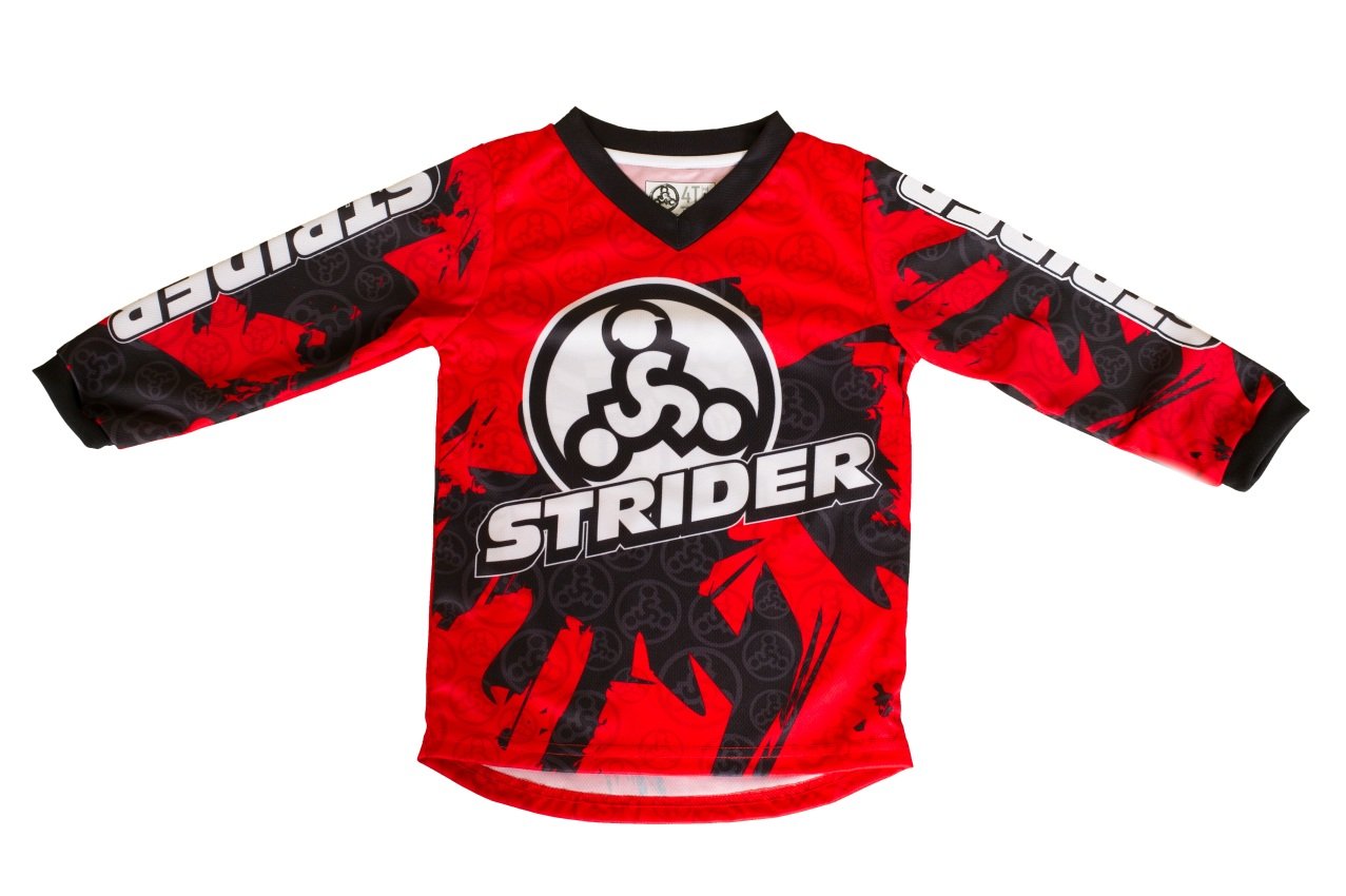 Strider Bike Racing Jersey (Red, 3-4 Years)