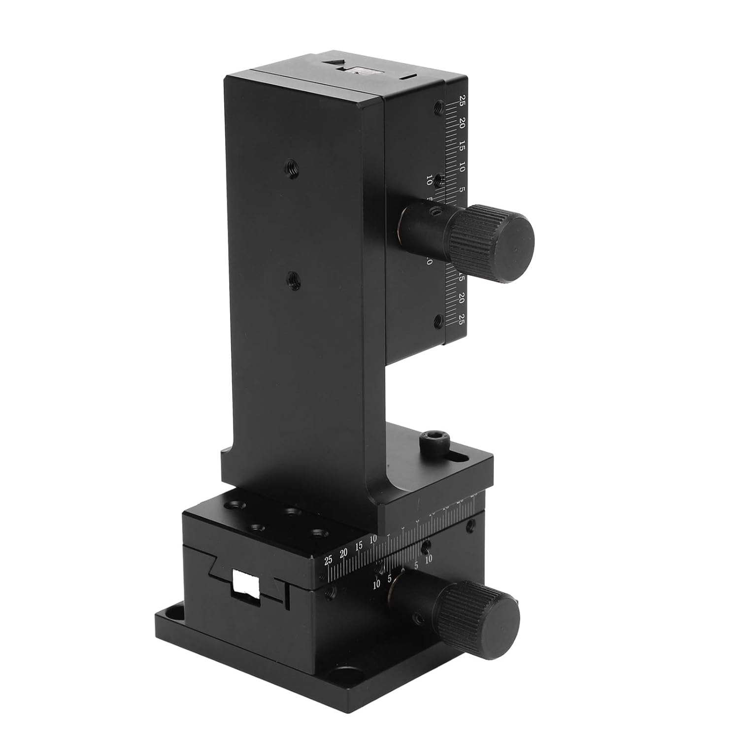 Dual Axis Linear Stage 40x60mm | Manual Fine Tune Platform with 0.01mm Accuracy | XZ Sliding Table for Microscopes/Optical Equipment