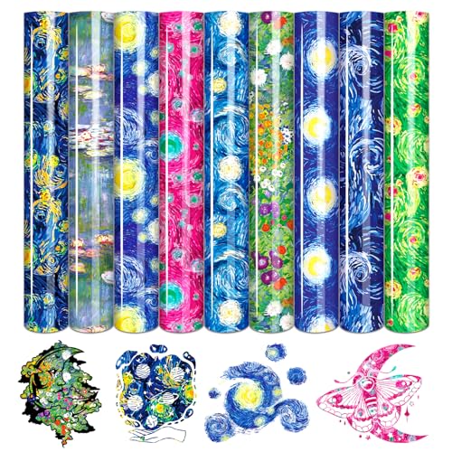 Tintnut Starry Night HTV Vinyl Bundle, 9 Sheets 12x10