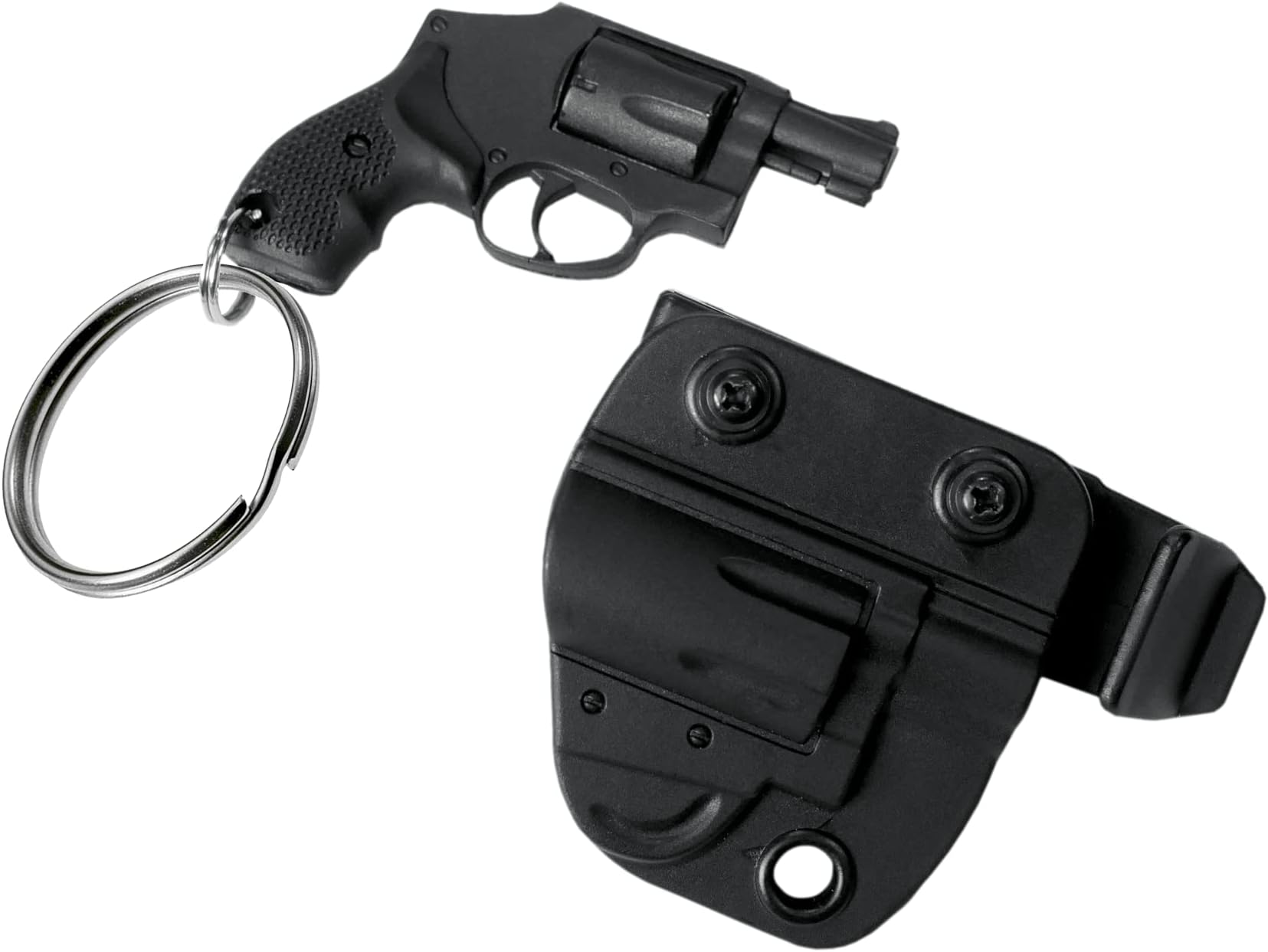 Mini Pistol Shaped Keychain with Holster and Belt Clip - by Blade-Tech Holsters