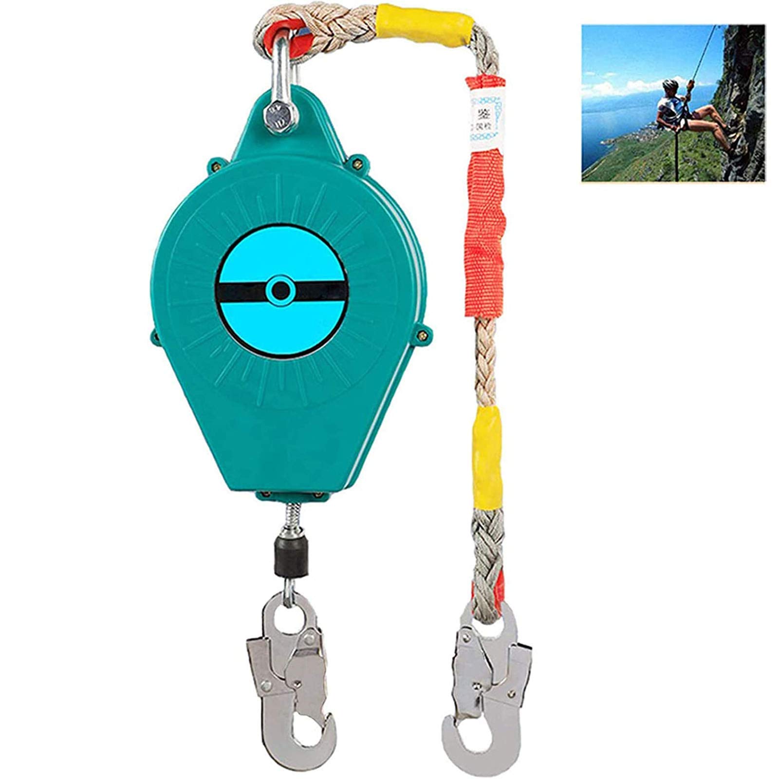Buy STUFY Fall Protection Self Retracting Lifeline with Rebar Hook and