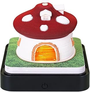 Calendário De Mesa Com Luzes De LED 2024 Calendário Bloco De Notas Bloco De Notas 3D Notas Adesivas Arte Criativa DIY Notas Bloco De Notas Decoração De Mesa (Color : 3)