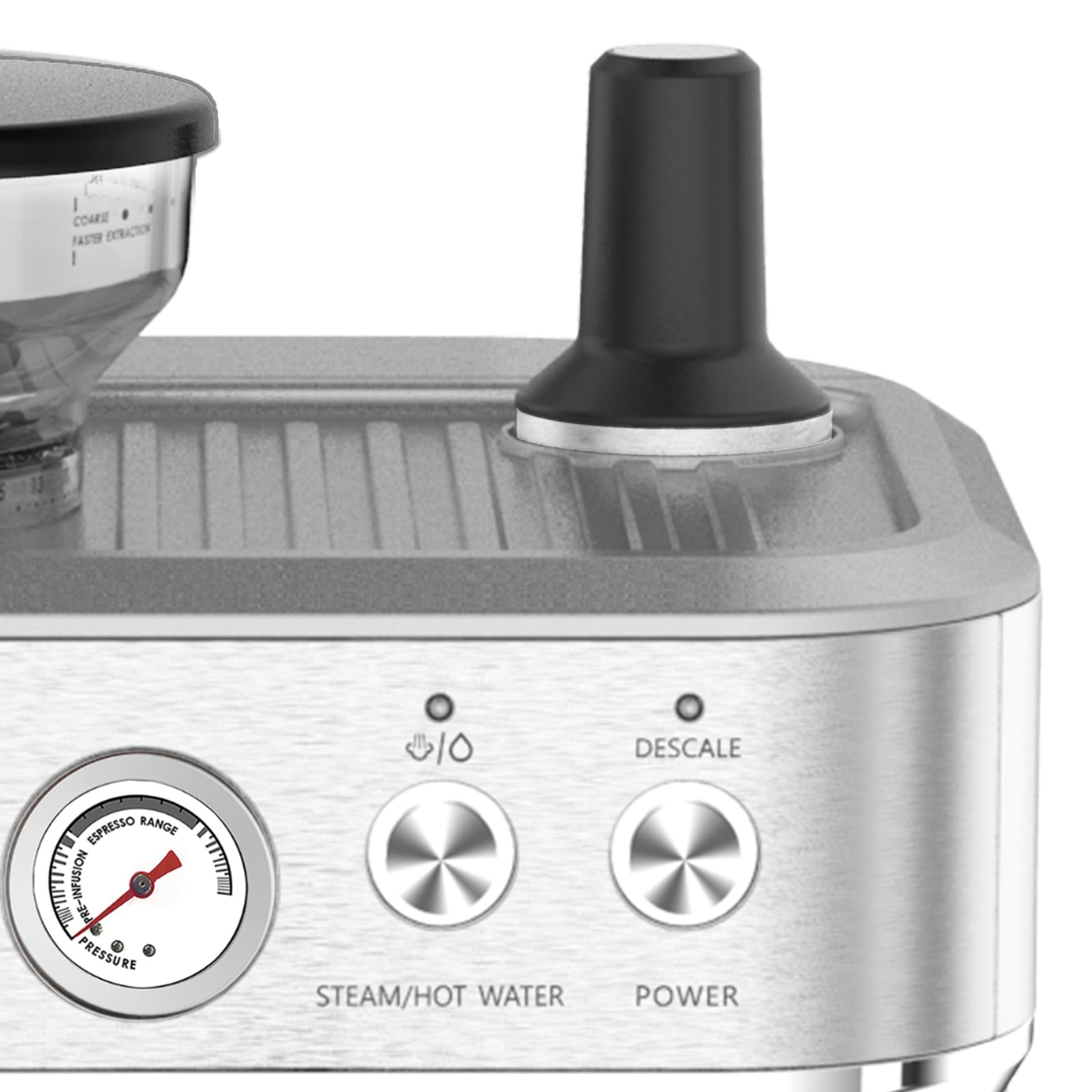 Zstar Espressomaschine mit Mahlwerk – 15 Bar, 1350W, PID & Manuellem Druck, integrierter Milchaufschäumer, 2,3L Tank, für echten Barista-Genuss zuhause
