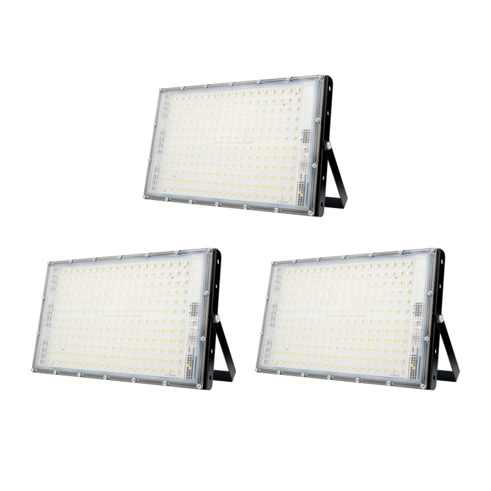 Reflektory LED zewnętrzne 1/2/3 szt. 200 W, reflektor LED, zewnętrzny, ogrodowy, IP65, wodoodporny, reflektor LED Focos, lampa uliczna, ścienna do ogrodu, domu),Cool White(5500-7000k)-3 PCS