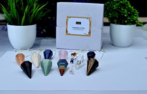 Miniatura 8 de 10 piezas por lote de péndulos Moda Reiki Energía Bienestar Sanación Metafísica