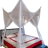 Vista 10 de Toldo de red 4 Poster de Octorose® mosquitero funcional tamaño Queen o King, Negro