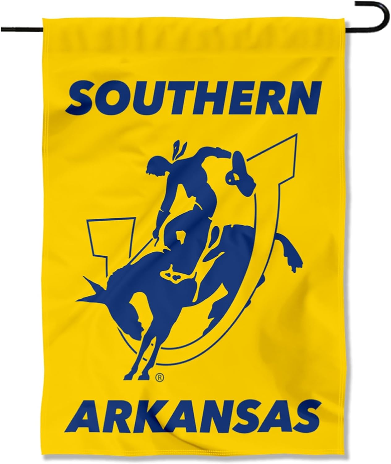 College Flags & Banners Co. Southern Arkansas Muleriders Wordmark Logo Garden Banner Flag