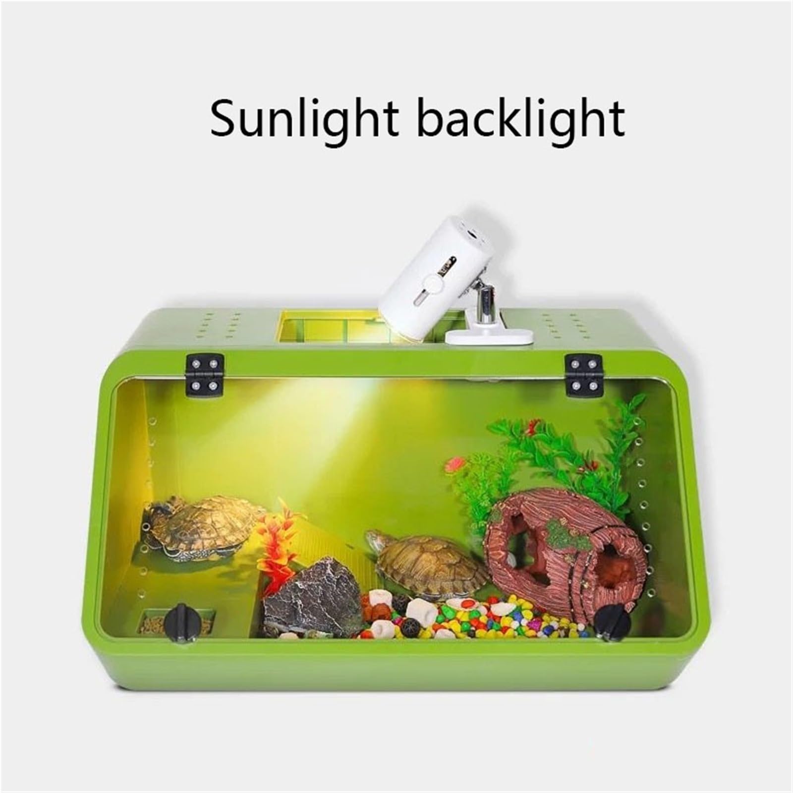 Aquarien Schildkrötenbecken mit Sonnenplattform, Wasser- und Landbecken zur Schildkrötenzucht