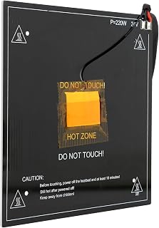 cama de aquecimento da impressora 220 w placa de aquecimento da impressora durável peso leve tamanho pequeno 100% novo para impressora 3d