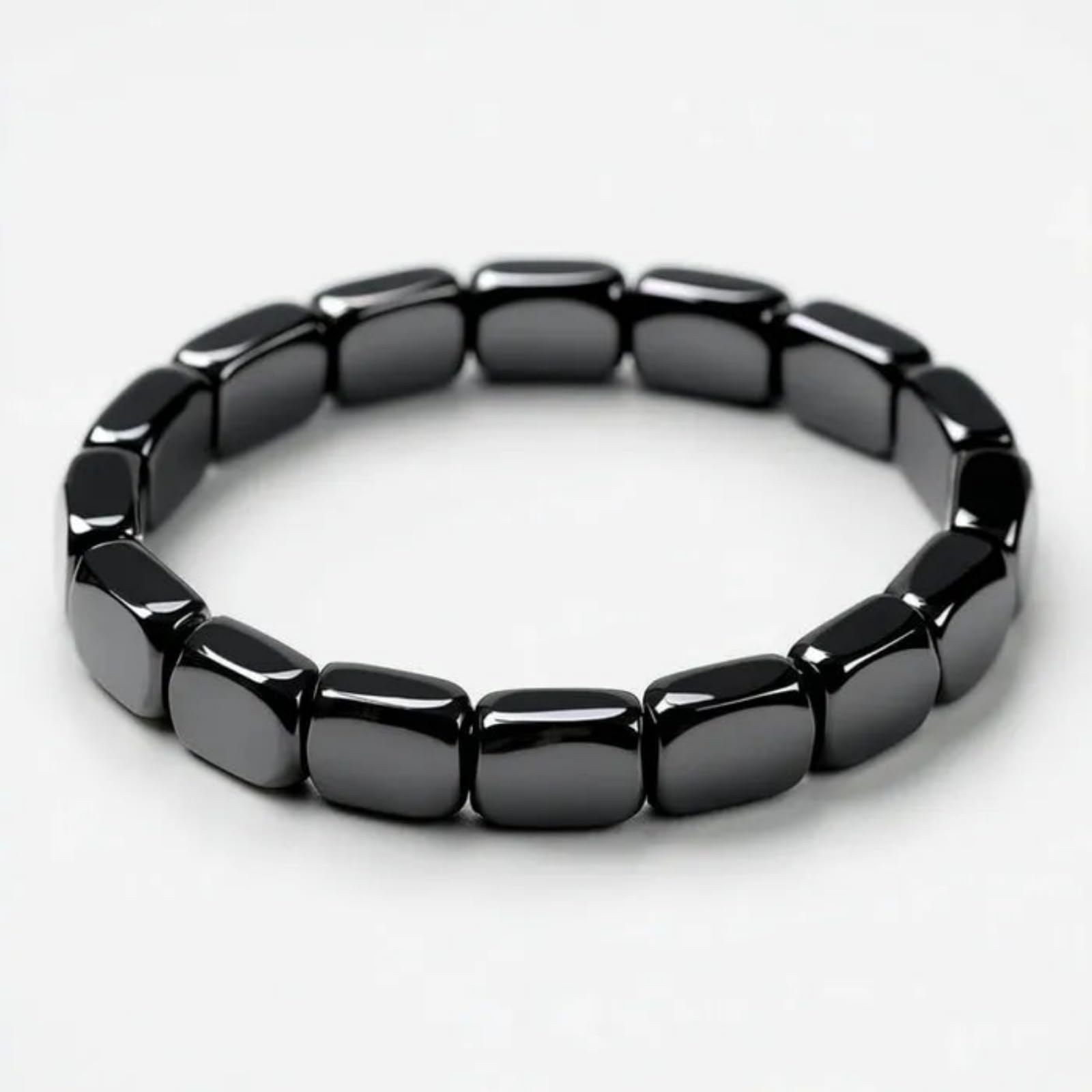 Hämatit-Armband，Magnetarmband, für Männer und Frauen geeignet, unterstützt den Energieausgleich, die Meditation, das Training und den Alltag