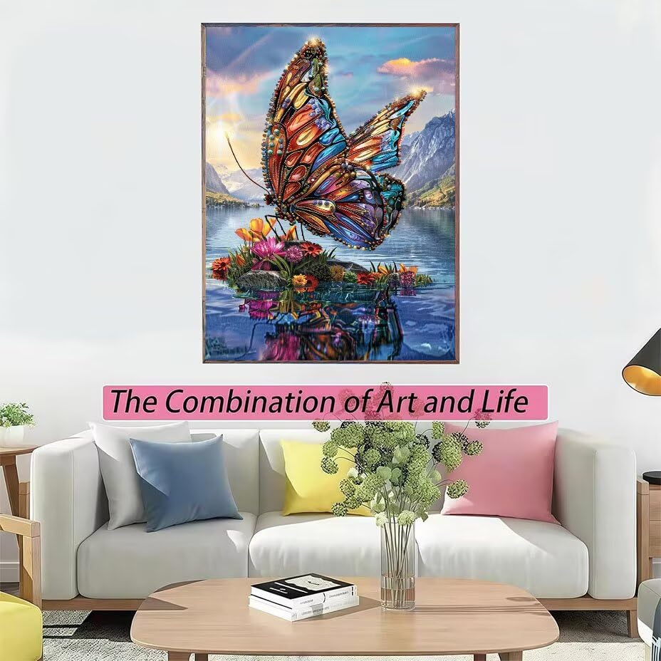 Diamond Painting Papillons 90x120cm | Kit Complet Peinture Diamant 5D - 3