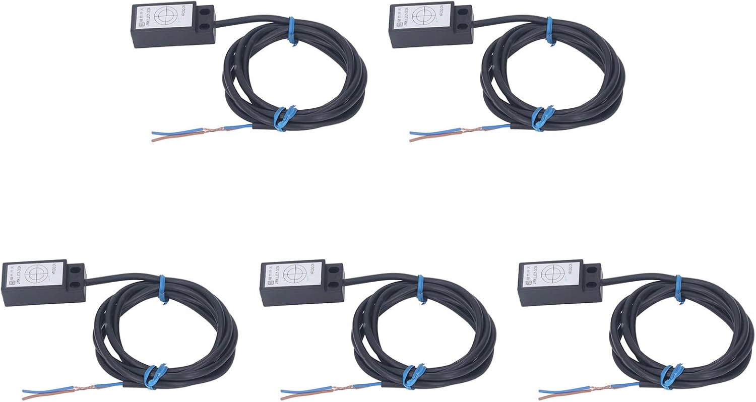 5Pcs Magnetic Switch Sensor Magnetic Proximity Sensor 2 Wire Inductive Proximity Switch Normally Open DC AC 5‑200V