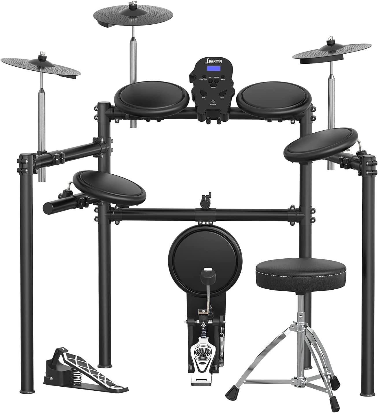 Electric Drums Kit,Electric Drum Set Electronic Kit with 5 Drums 3 Cymbals, Electric