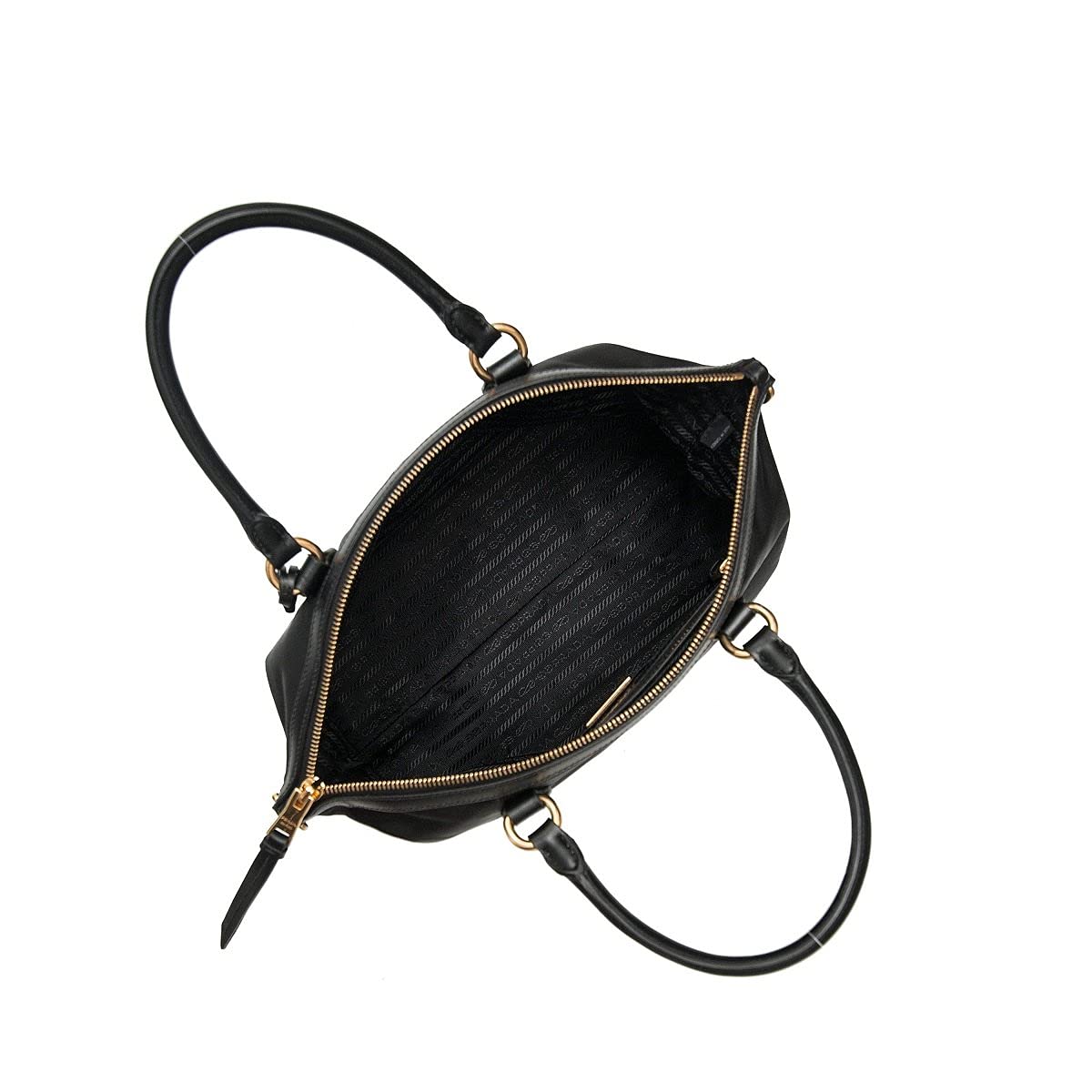 Prada Black Tessuto Nylon Two-Way Satchel Handbag for Women New