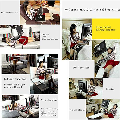 MagicHold Height Adjusting Sit Stand Computer,Monitor,Laptop,Tablet for Bed Office Stand Mount Workstation - Thumbnail 4