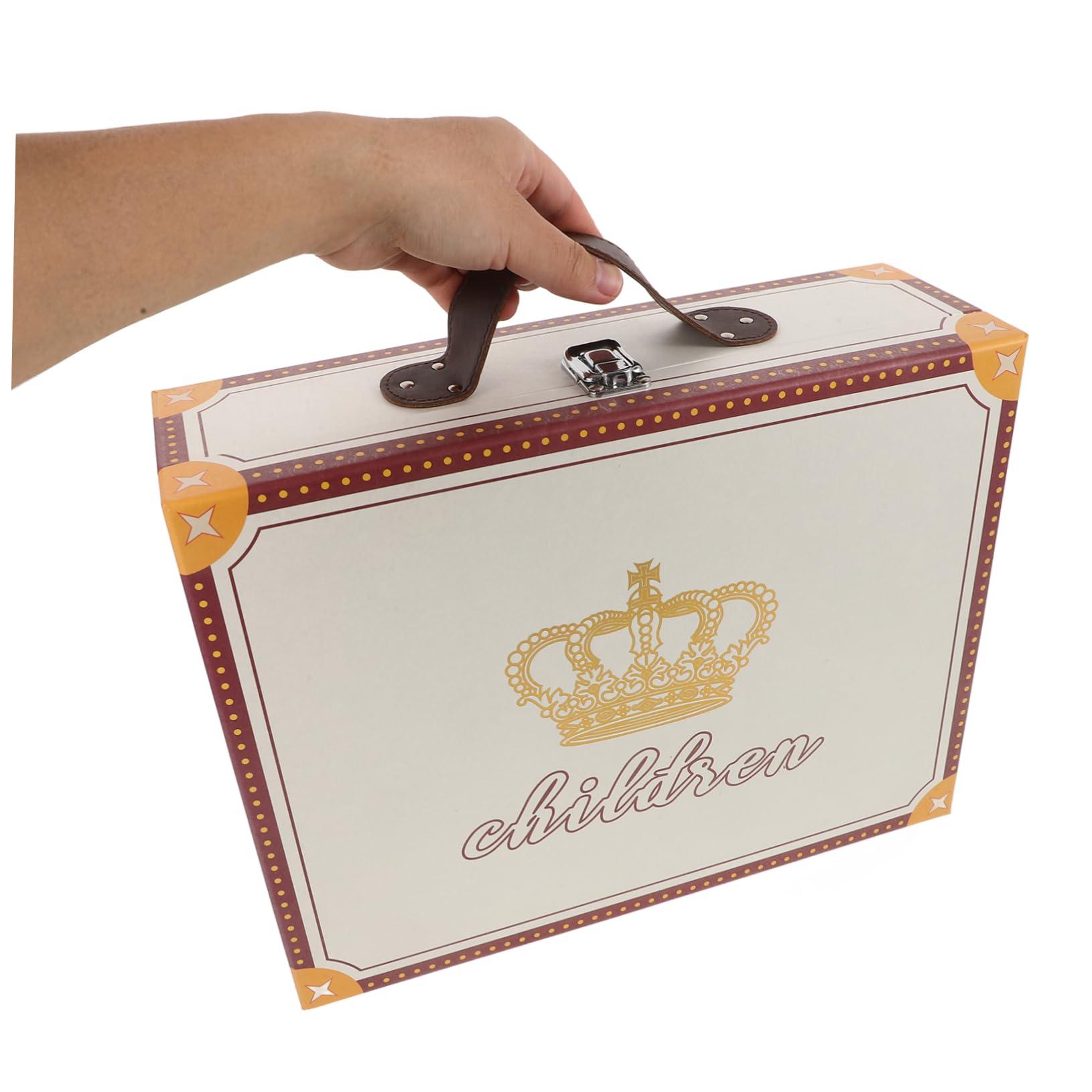 DOITOOL Leichte Papier Geschenkbox Handkoffer zum Verpacken von Geschenken für Party und Festival Praktisch und Kompakt