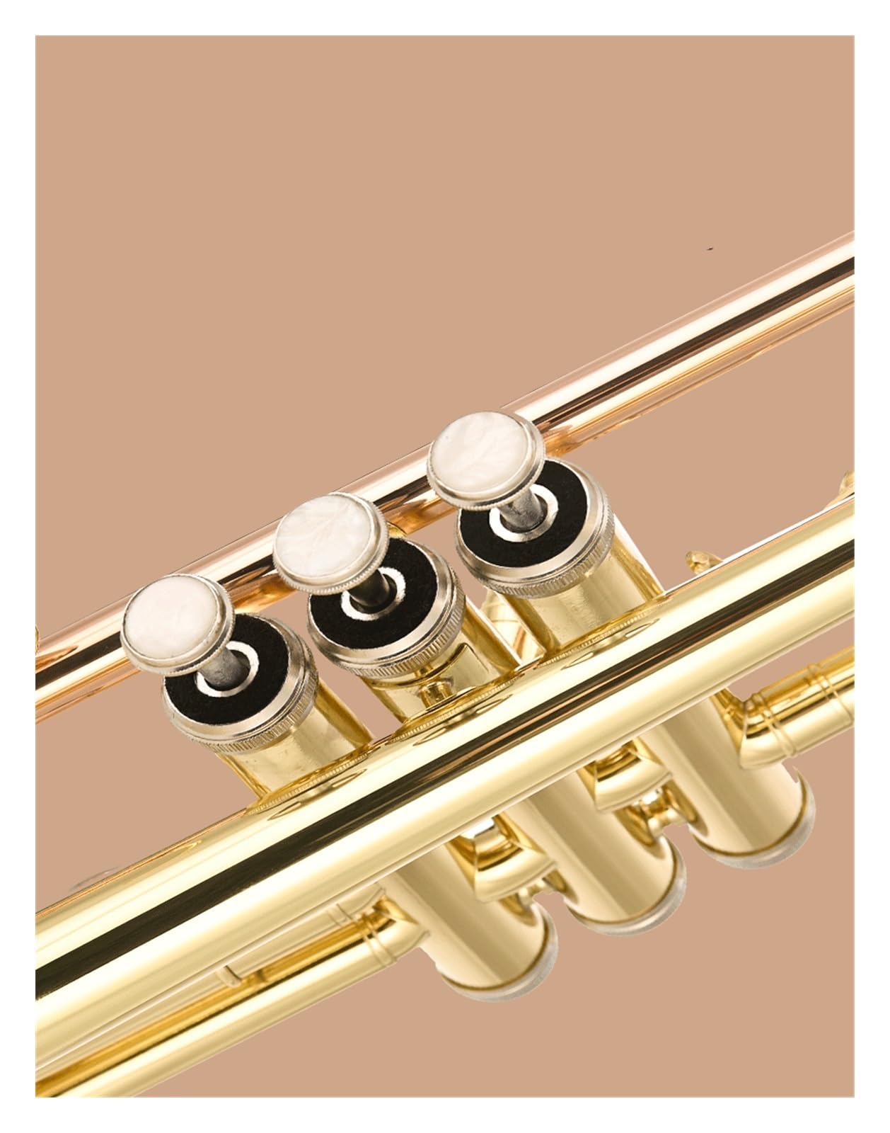 trąbka instrument Trąbka mosiężna w kolorze B-dur, podstawowe złoto