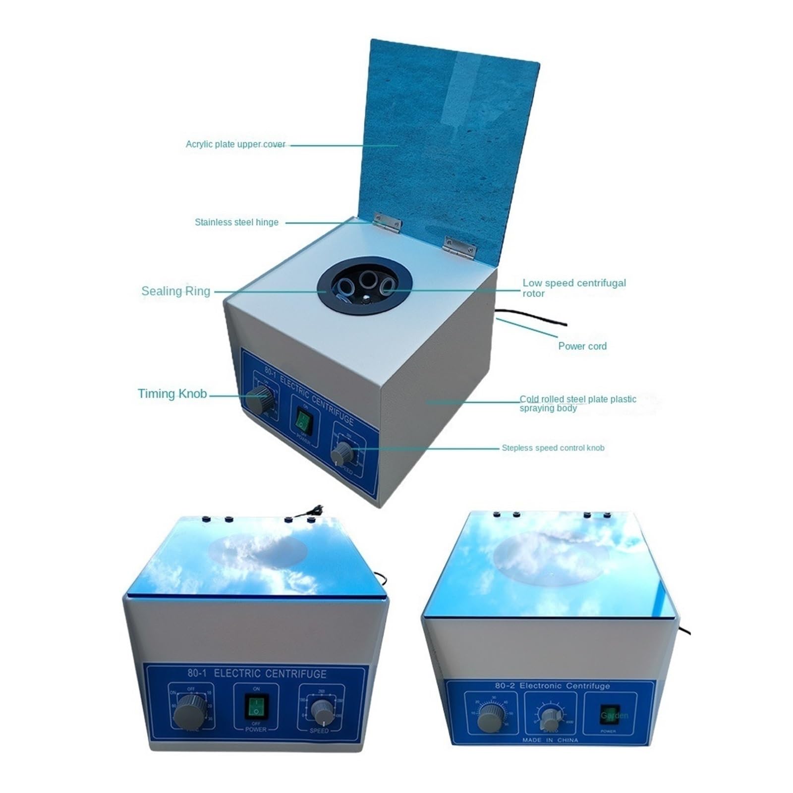 Tischzentrifuge, Elektrische Desktop-Laborzentrifuge, Laborbedarf, Medizinische Praxis, 4000 U/min, 20 Ml X 6, Modell 80-1