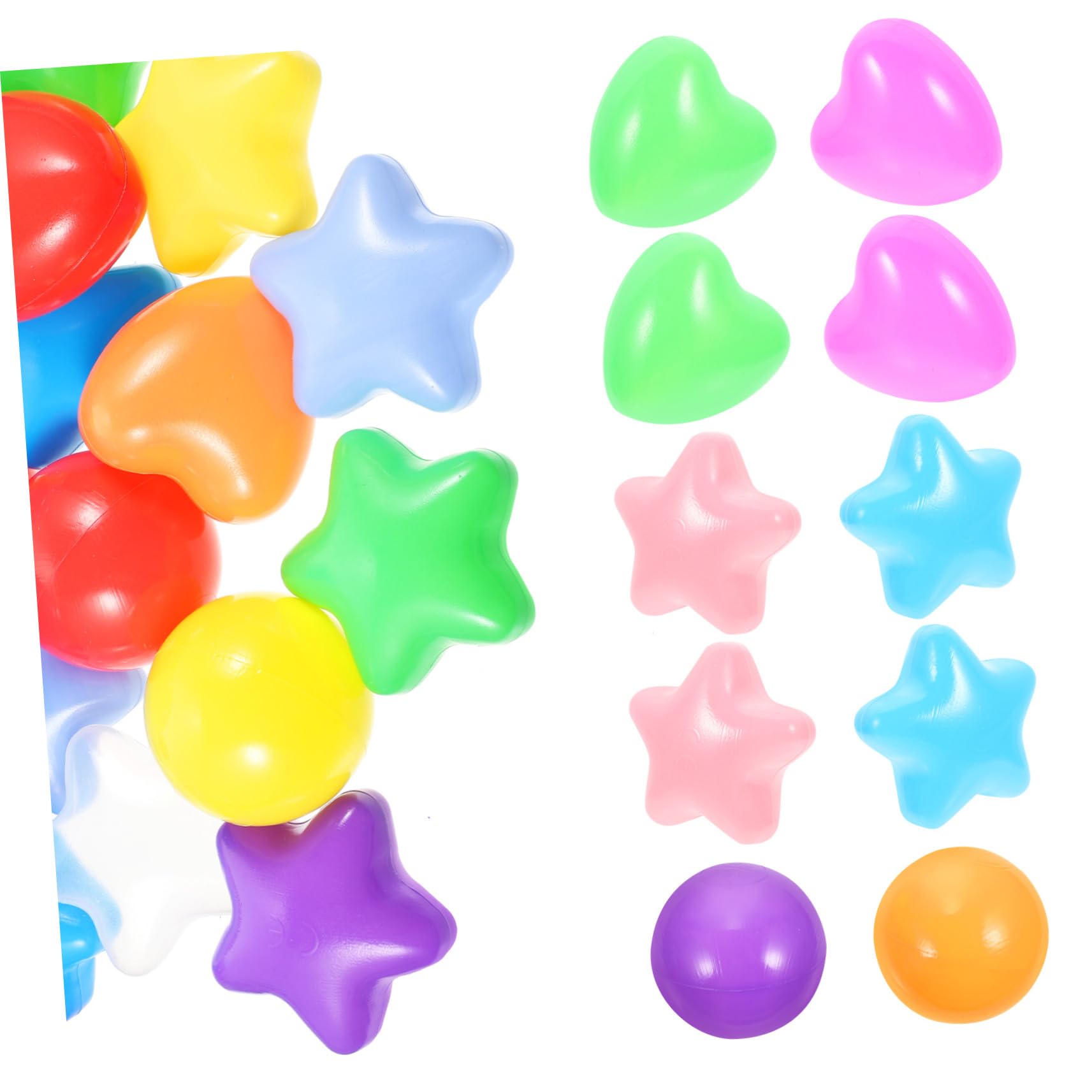 Gatuida Bolas de Plástico Forma de Estrella de 150 Piezas para Niños