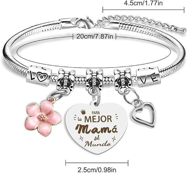 Regalos Día De La Madre Regalo Mama Pulseras Regalo Cumpleaños Madre Regalos Para Mama Cumpleaños Navidad Madre Abridor San Valentin Reyes - 2