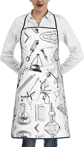 Chemistry Print Apron,Printed Apron, Chef Pron,Home Cooking Apron