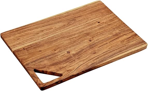 KESPER Chopping Board, Material Acacia Wood, Dimensions 40 x 30 x 1.5 cm, Colour Brown, 29142