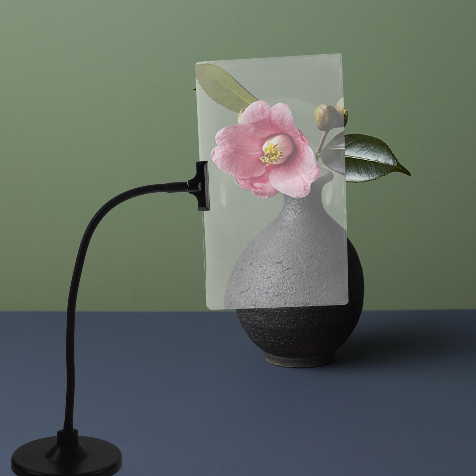 Luxshiny Leselupe mit Flexiblem Halter und 4 Facher Vergrößerung Vergrößerungsglas für Schmuck und Uhrmacherarbeiten Platzsparend für Arbeitsplatz