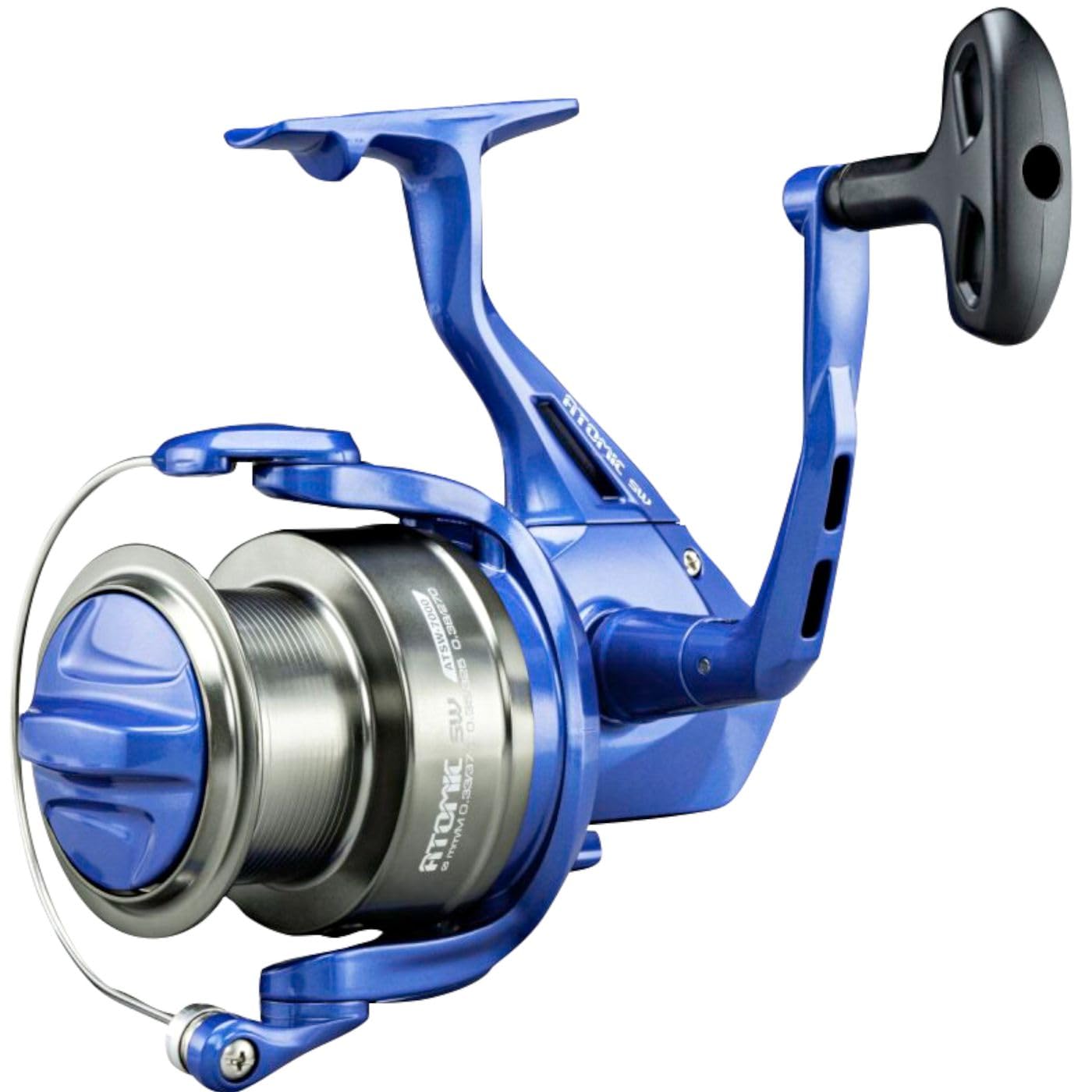 Okuma Moulinet Spinning Atomic Sw - 587g - R.4.5:1 - Ret.103cm - BK.15Kg - ATSW-7000